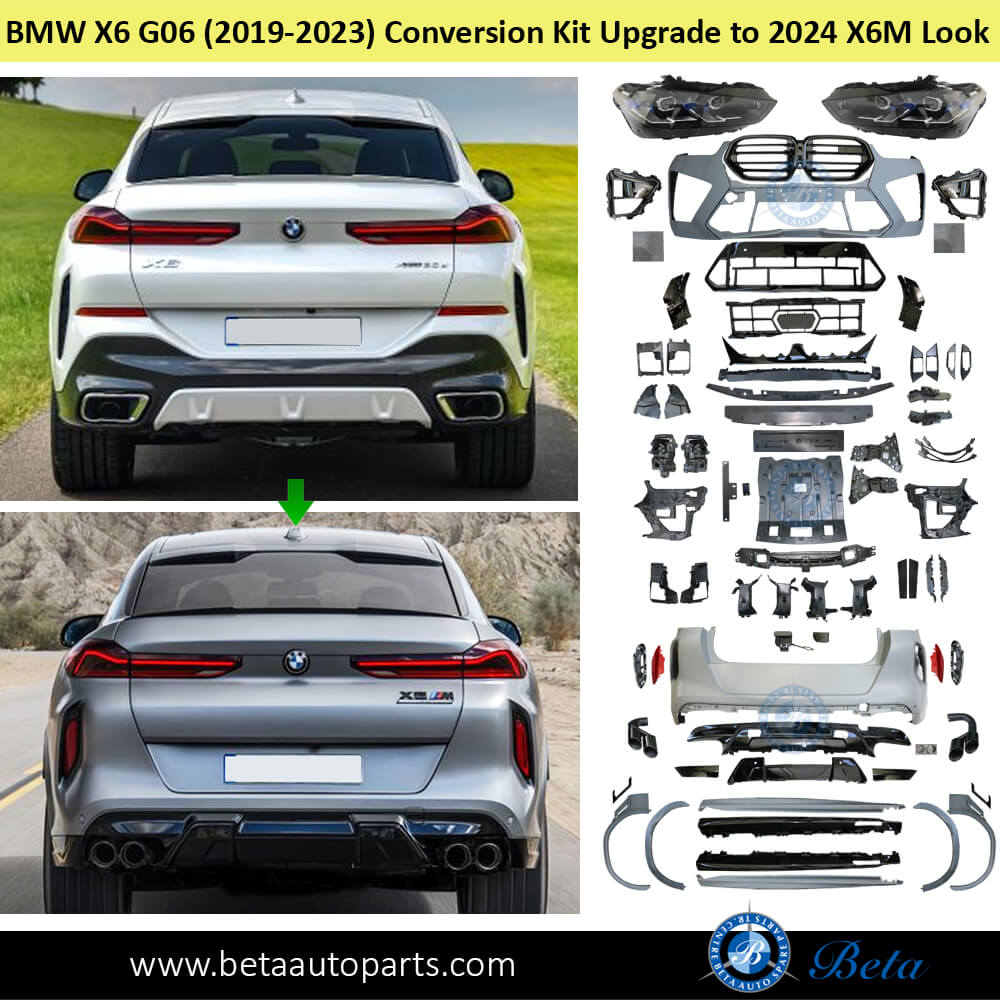 BMW X6 G06 Body Kit Conversion Upgrade to 2024 X6M Look rear BMW X6 G06 Body Kit Conversion Upgrade to 2024 X6M Look rear
